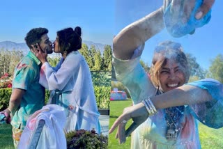 Holi with Nick Jonas  Priyanka Chopra shares glimpses of her lit Holi  Priyanka Nick Holi celebration  Priyanka shares Holi celebration visuals  നിക്കിനൊപ്പം ഹോളി ആഘോഷിച്ച്‌ പ്രിയങ്ക ചോപ്ര  Priyanka shares Holi celebration visuals  Priyanka Nick blessed with a baby girl  Priyanka Chopra upcoming movies