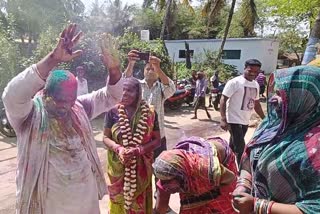 holi celebration in niali