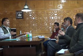 Budgam DC held a meeting with the officers