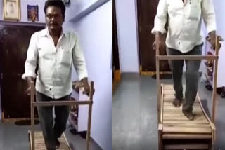 wooden treadmill