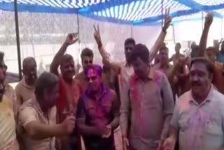 MP Police Holi celebrated next day of Dhulendi