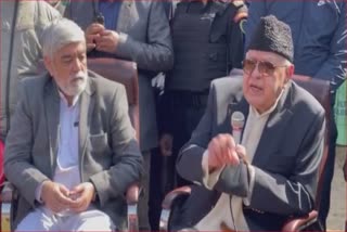 Farooq Abdullah Visits Pattan