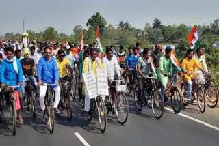 Becharam Manna Cycle Rally