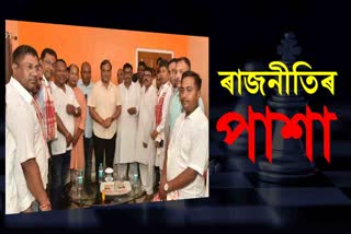 Assam CM  visits MLA Shashikanta Das's Residence at Raha