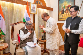 Manipur CM-elect Biren Singh meets Governor to stake claim