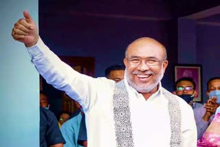 N Biren Singh will continue as Manipur Chief Minister  മണിപ്പൂർ മുഖ്യമന്ത്രിയായി എൻ ബിരേൻ സിങ് തുടരും  മണിപ്പൂർ ബിജെപി സർക്കാർ  Manipur BJP government  Manipur BJP CM Biren Singh  മണിപ്പൂർ ബിജെപി മുഖ്യമന്ത്രി ബിരേൻ സിംഗ്  മണിപ്പൂർ നിയമസഭ തെരഞ്ഞെടുപ്പ് 2022  Manipur Assembly Election 2022