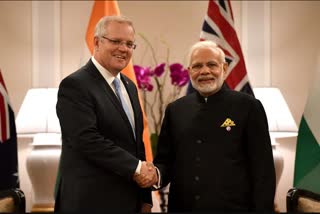 PM Modi and Scott Morrison