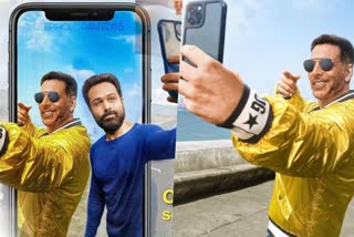 Akshay Kumar reaches Bhopal  Akshay Kumar at Selfiee location  സെല്‍ഫിക്കായി ഭോപാലില്‍ എത്തി അക്ഷയ്‌ കുമാര്‍  Driving License Hindi remake  Selfiee cast and crew