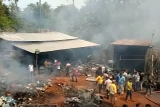 Gas cylinder explodes at scrap shop sear Udupi, kills three