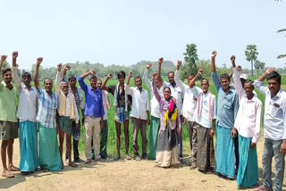 Farmers who obstructed the authorities