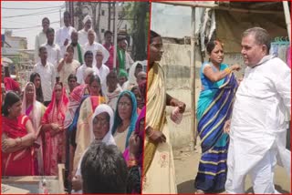 protest of women in Rohtas demanding arrest of JDU leader