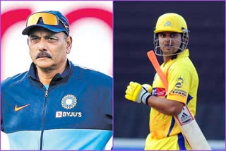 Ravi Shastri and Suresh Raina