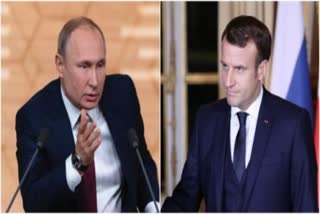 Macron discuss war issue over phone with Ukraine Russia president