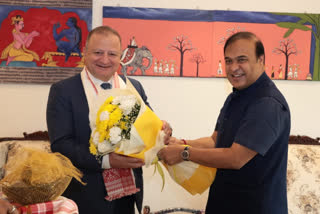 Himanta Biswa Sarma meets Georgian Ambassador