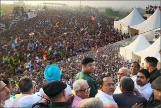 Dushyant Chautala flagged off marathon run at khatkar toll plaza Uchana