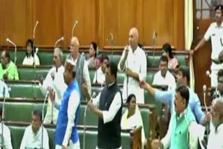 uproar in bihar assembly over death due to poisonous liquor