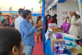 Cuisine fair at patna Gandhi Maidan on bihar divas