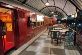 Aahar Rail Coach restaurant in Bhopal open to the public