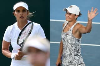 Sania Mirza Reacts on Ashleigh Barty s Retirement  Sania Mirza  Ashleigh Barty  സാനിയ മിര്‍സ  ആഷ്‌ലി ബാർട്ടി