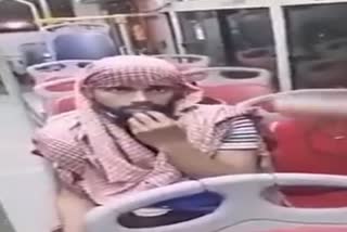 dtc bus conductor caught man wears female dress