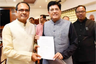 CM Shivraj and cabinet minister Piyush Goyal