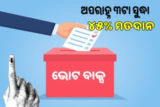 Municipal Election 2022: ଅପରାହ୍ନ ୩ଟା ସୁଦ୍ଧା ୪୫ ପ୍ରତିଶତ ମତଦାନ