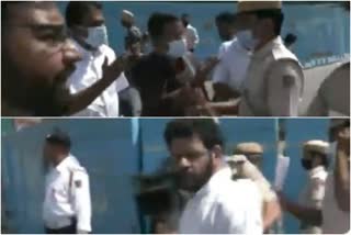 kerala udf mp  kerala mps beaten by delhi police at parliament  kerala mps beaten in parliament  യുഡിഎഫ് എംപിമാർക്കെതിരായ മർദനം  യുഡിഎഫ് എംപിമാർക്കെതിരായ മർദനത്തിൽ വിശദീകരണവുമായി ഡൽഹി പൊലീസ്  ഹൈബി ഈഡനും ടി.എന്‍. പ്രതാപനും മര്‍ദനമേറ്റു