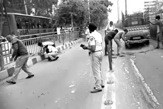 A terrible accident between a canter and a two-wheeler