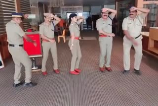 police department dance on kacha badam video viral on internet