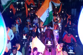 Torch rally in indore