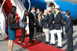 Chinese Foreign Minister Wang Yi arrived here on Friday on a three-day official visit during which he will hold talks with Nepal Prime Minister Sher Bahadur Deuba and other top leaders