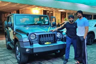 Kichcha sudeep gift mahindra thar car to jani master