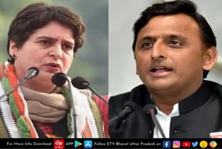 congress  Lucknow latest news  etv bharat up news  अखिलेश के दांव  मुश्किल में पड़ सकता है कांग्रेस  कांग्रेस का लोकसभा चुनाव  Congress Lok Sabha elections  elections may be in trouble  due to Akhilesh bets  समाजवादी पार्टी के मुखिया अखिलेश यादव  आजमगढ़ संसदीय सीट  33 मुस्लिम विधायक