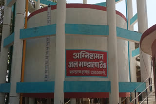 water storage tank for fire department at nahan