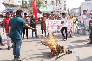 SFI Protest Against Rampurhat Massacre in Jalpaiguri