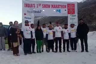 Snow marathon in Lahaul spiti