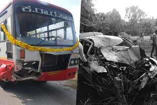 two-seriously-injured-in-accident-between-car-and-ksrtc-bus