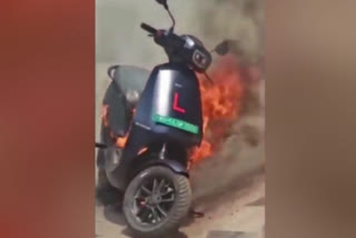 Ola scooter caught fire in pune