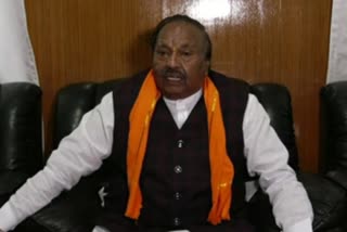 Minister K.S.Ishwarappa talked to Press