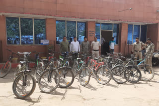 Thieve steal bicycles of branded companies