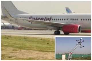 SpiceJet aircraft collides with pole