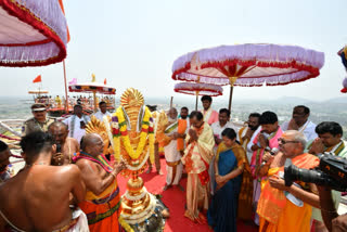 Yadadri reopening ceremony images