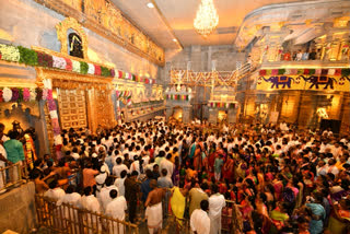 Yadadri temple reopen and devotees come to visit god narasimha