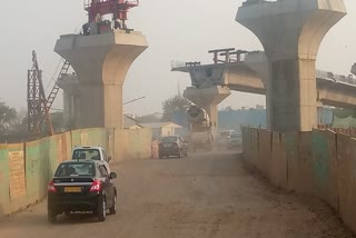 Dust is only dust on road connecting many areas
