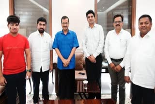 Gujarat assembly polls tribal party leader meets AAP chief Kejriwal in Delhi