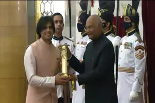 Neeraj Chopra receives Padma Shri award