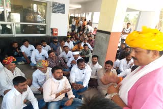 protest to reopen Bhagwan Devnarayan temple bhilwara