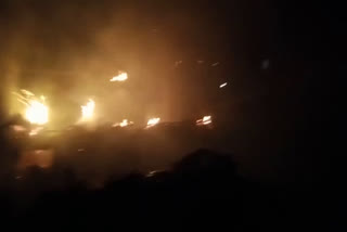 Fire Broke Out Due to Spark In Mothiyapura