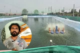 young man succeed in Fish farming at vijayapura