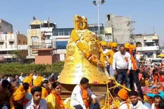 37 quintal weighing bell Established in lord Pashupatinath temple mandsaur